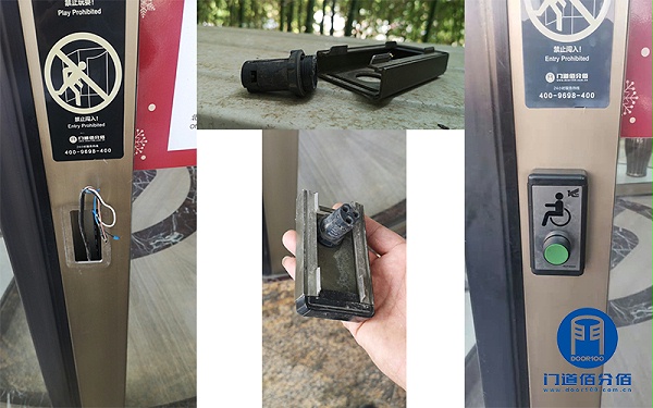 銀行進出口旋轉(zhuǎn)門殘疾人按鈕維修更換