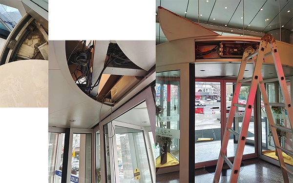 旋轉(zhuǎn)門保養(yǎng)-泰州銀行旋轉(zhuǎn)門煥新記