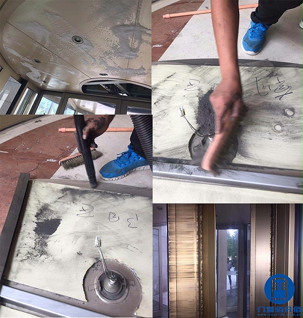 北京市某塔樓進出口凱必盛（KBB）旋轉(zhuǎn)門定期大保養(yǎng)服務(wù)保養(yǎng)清潔