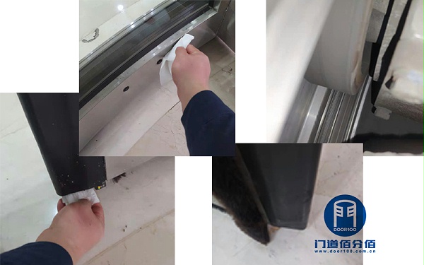 定期維護(hù)，保障壽命丨旋轉(zhuǎn)兩翼電動(dòng)門護(hù)理保養(yǎng)案例