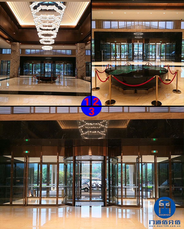 廣西柳州某山莊寧波智匯門道自動兩翼旋轉(zhuǎn)門保養(yǎng)服務(wù)