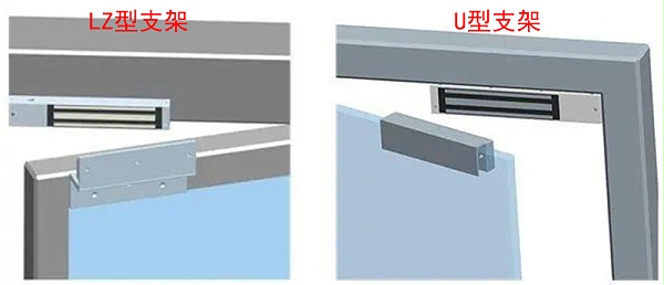 磁力鎖支架安裝示例