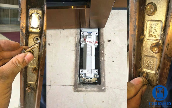 山東農(nóng)信社旋轉(zhuǎn)門(mén)邊門(mén)地彈簧維修服務(wù)案例