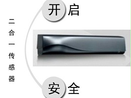 自動(dòng)門(mén)二合一復(fù)合型感應(yīng)器，兼?zhèn)涓袘?yīng)開(kāi)啟與安全防護(hù)功能