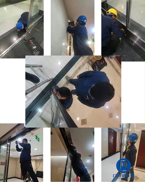 2辦公樓玻璃自動(dòng)移門(mén)防夾保護(hù)裝置更換維修
