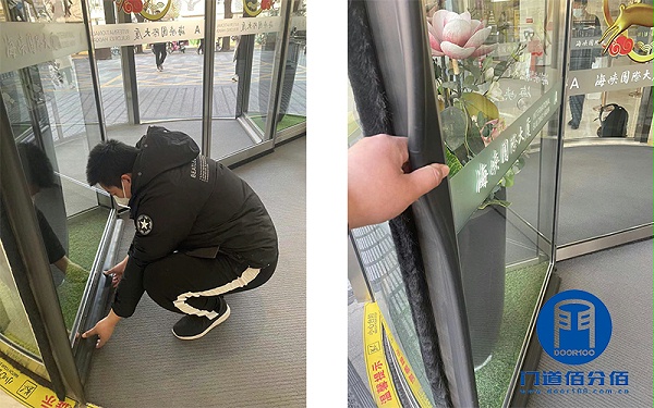 北京西城區(qū)大廈進(jìn)出口多瑪兩翼門(mén)安全巡檢