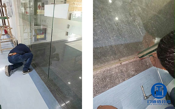 案例介紹：自動(dòng)無框玻璃門驅(qū)動(dòng)電機(jī)維修服務(wù)