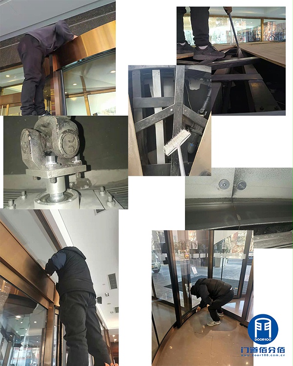 酒店入口門區(qū)旋轉(zhuǎn)門與地彈門保養(yǎng)項目