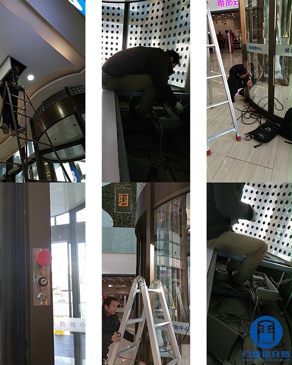 購物中心凱必盛自動三翼旋轉(zhuǎn)門與多瑪自動玻璃門保養(yǎng)項目