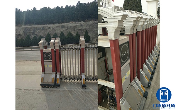 濟南書畫城電動伸縮門不能使用故障維修服務(wù)案例