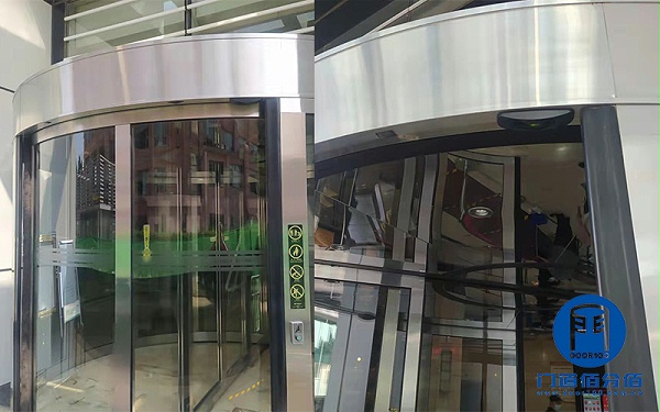 兩翼電動(dòng)旋轉(zhuǎn)門(mén)防夾故障，更換新式激光防夾傳感器解決問(wèn)題