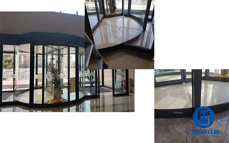 旋轉(zhuǎn)門門區(qū)地面下沉