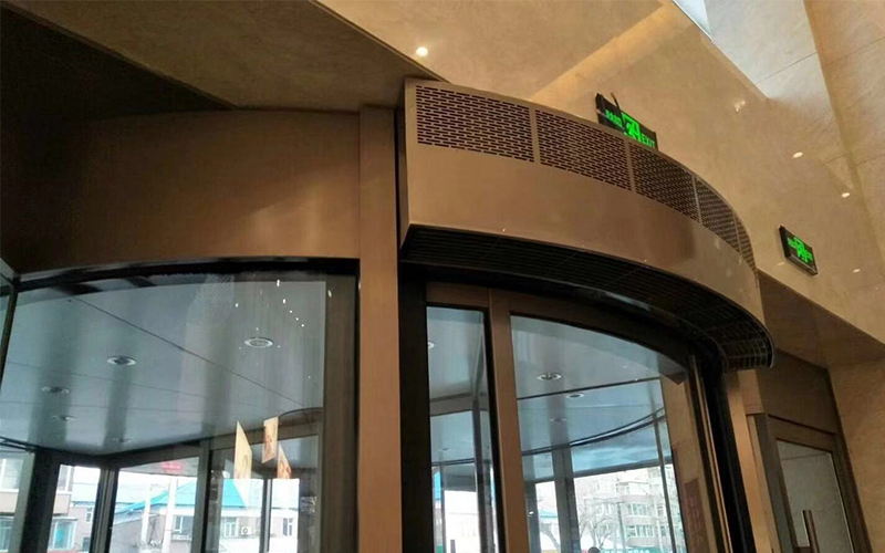 弧形熱風幕安裝要點