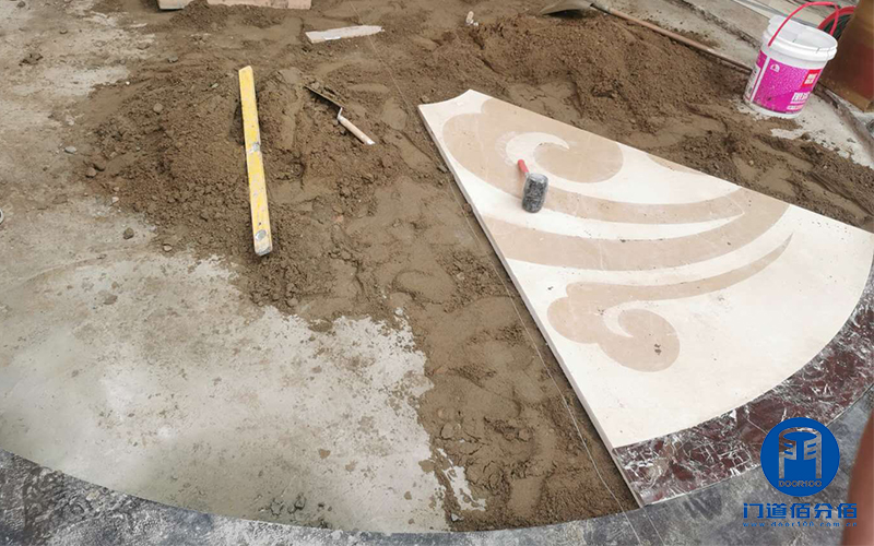 地面改造服務(wù)之旋轉(zhuǎn)門門區(qū)地面石材安裝鋪設(shè)流程